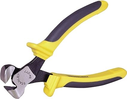 Tronchese Taglio Frontale 150mm con maniglie ergonomiche gialle e nere, ideale per tagliare cavi robusti e corde da pianoforte.