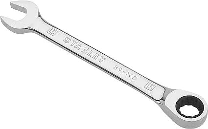 Chiave Combinata a Cricchetto STANLEY Maxi Drive Plus 15 mm - Design Ergonomico e Resistente alla Corrosione