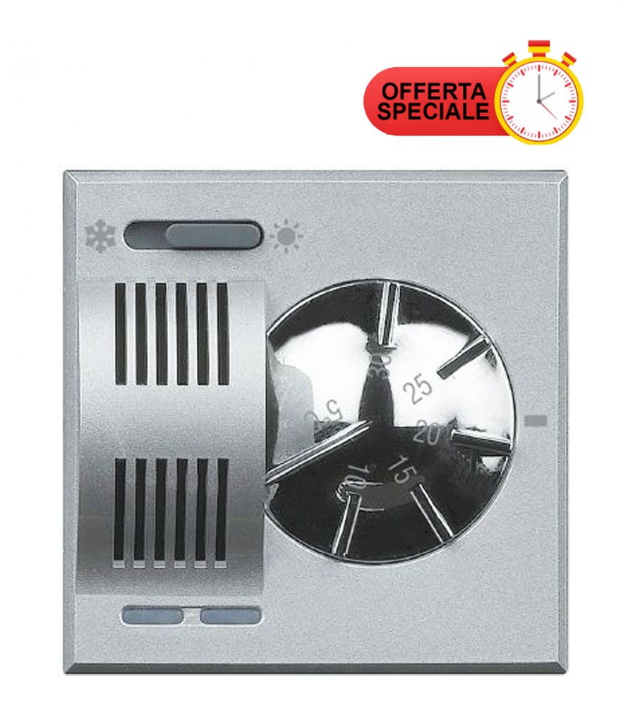 Termostato Ambiente Bticino Axolute HC4442, moduli 2 tensione 230Vac, design elegante e funzionale, promozione speciale.