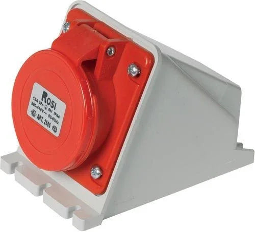 Presa Fissa Da Parete Inclinata 2515 - Bassa Tensione IP44 16A 380V 3P+N+E, Resistente E Sicura
