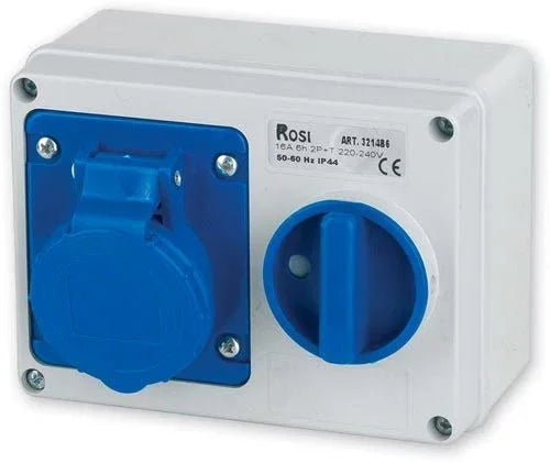 Presa Parete SE14 Par 16A 3P+N+T IP44 220V - Resistente a Polvere e Acqua - Installazione Facile