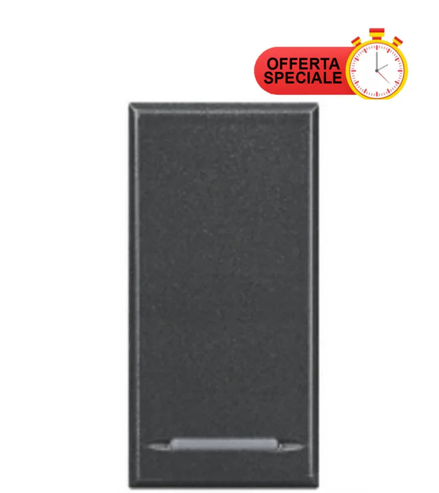 Bticino Axolute SHC4054F - Invertitore Unipolare Basculante, 16A 250V, Colore Grigio Tech, Con Morsetti A Vite - 3