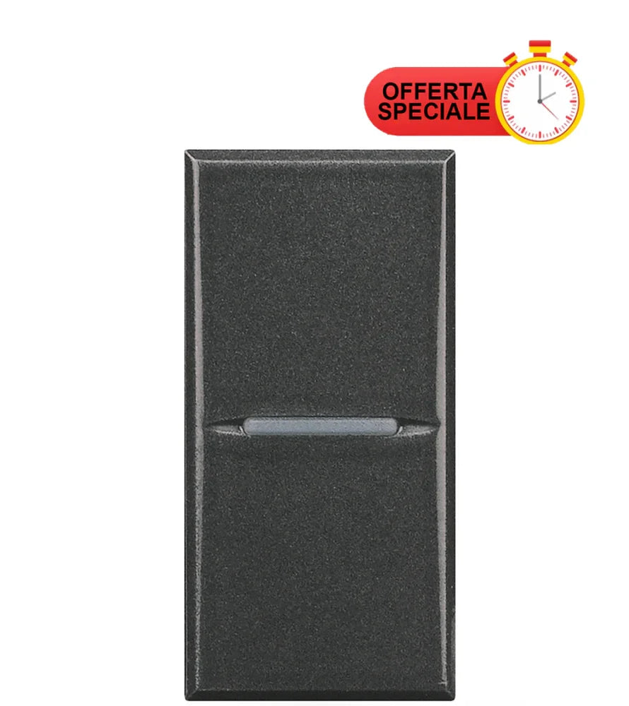 BTicino Axolute Pulsante 1P NC 10A HS4034 - Design Elegante, Facile Installazione, Alta Qualità