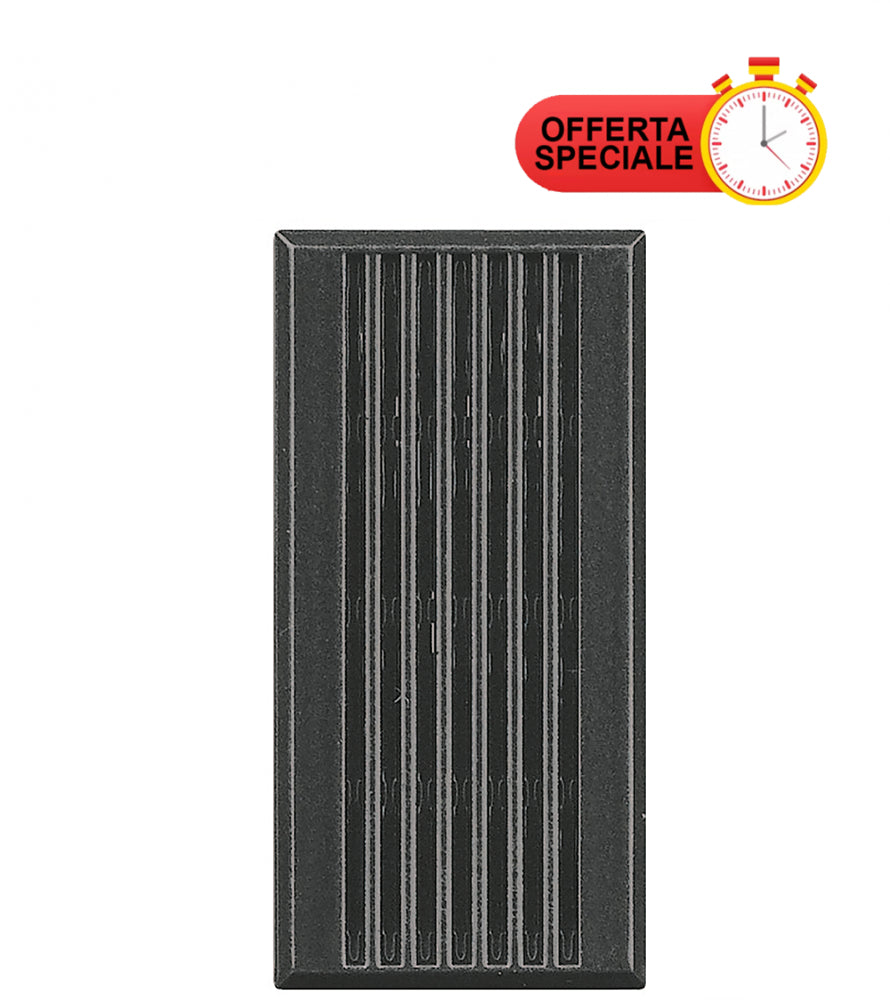 Bticino Axolute ronzatore 12Vac 5VA 74dB in antracite with special offer badge.