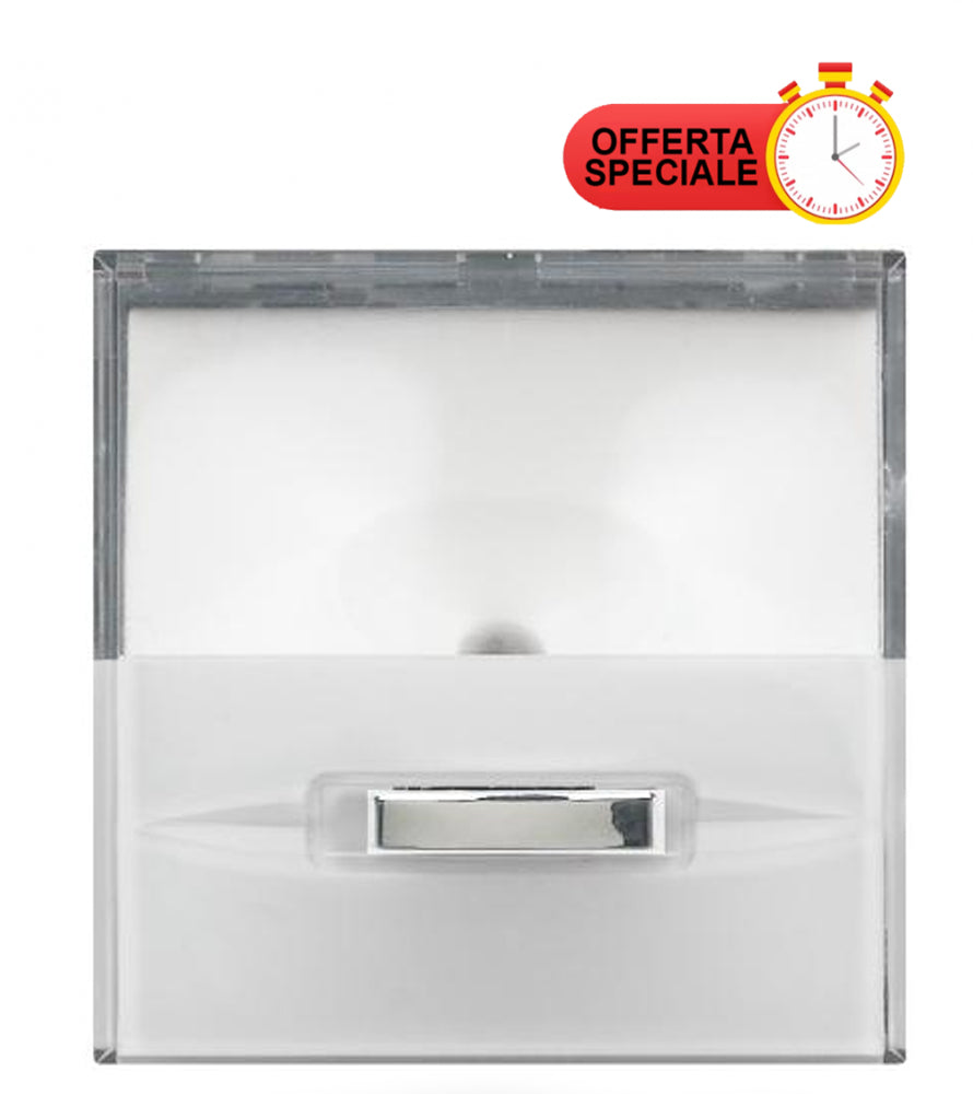 Lampada segnapasso LED BTicino Axolute H4382/230 con interruttore a slitta, luce bianca, offerta speciale.