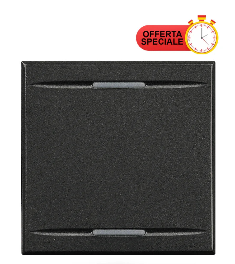 BTicino Copritasto Axolute 2 Moduli 2 Funzioni con Lenti Illuminabili HS4911/2 - Design Elegante e Funzionalità Avanzata
