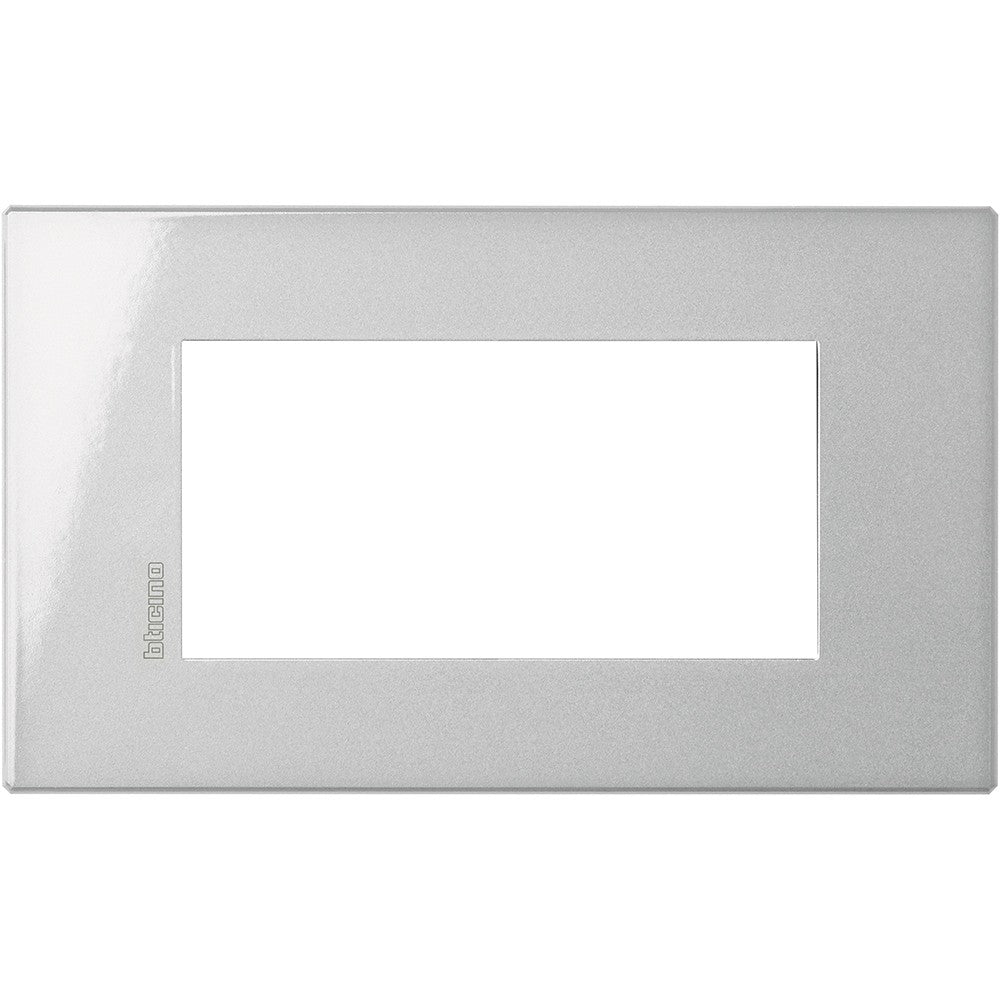 Bticino Axolute Air Tech 4-module metal frame, height 86mm, width 144mm, sleek design for modern interiors.