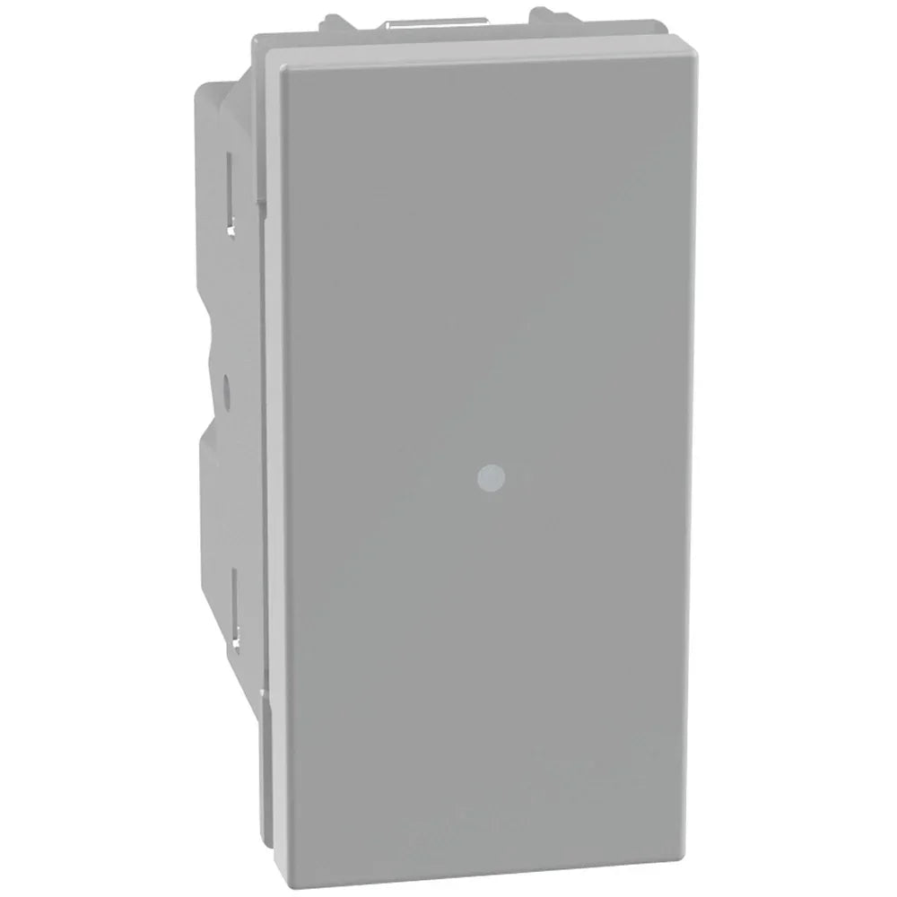 Interruttore Assiale BTicino MatixGO 1P 10AX 1 Modulo Grigio - SKU JG4051, Design Compatto e Affidabile