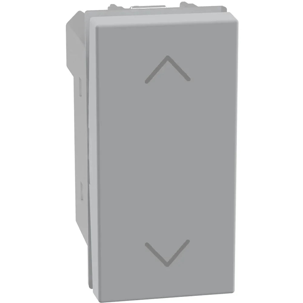 Commutatore BTicino MatixGO JG4027N con Frecce Direzionali, Corrente 10AX, Tensione 250Vac, Design Grigio
