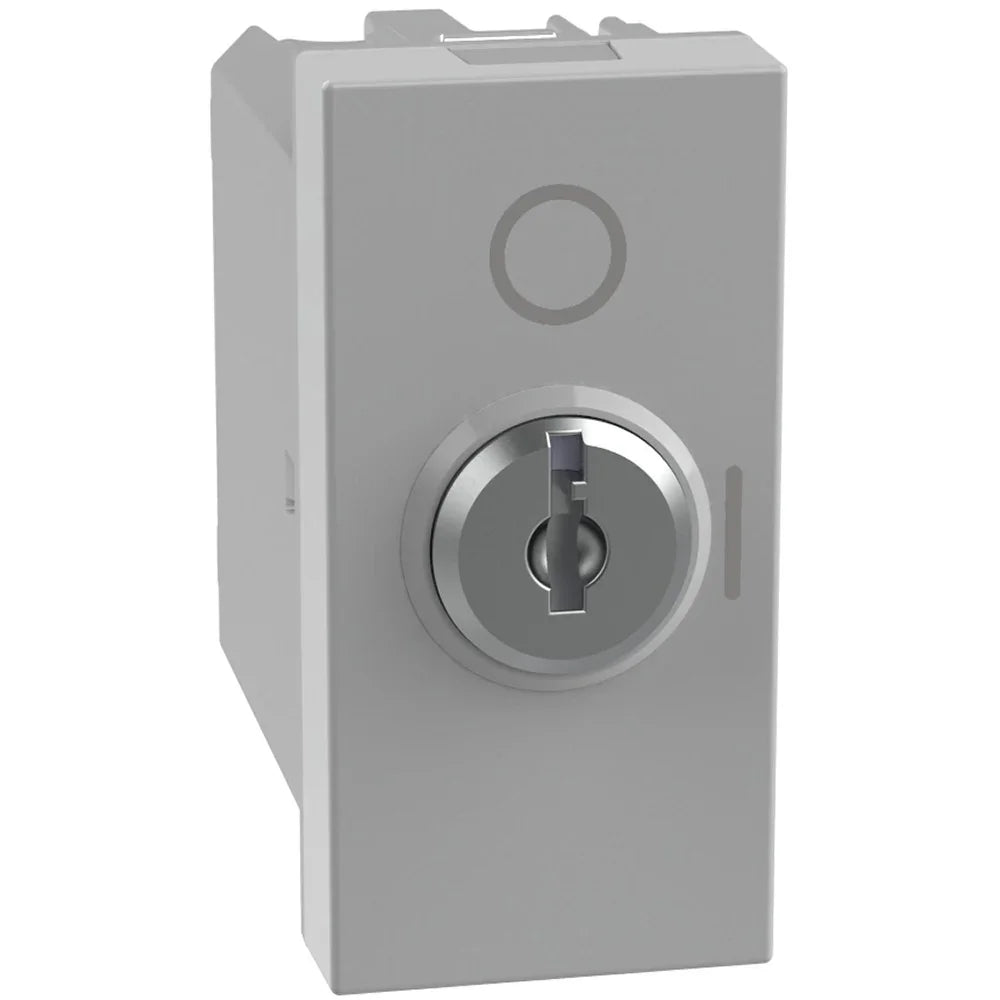 Interruttore A Chiave Bticino MatixGO 2P 10AX 250Vac Modulo Singolo Grigio JG4012 - Sicurezza Efficace