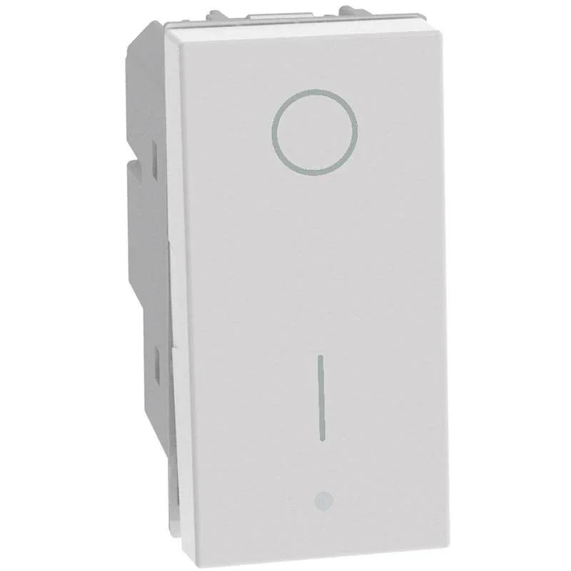Interruttore Bipolare Basculante BTicino MatixGO 16A 250Vac 1 Modulo Bianco SKU JW4002 - Design Elegante e Sicuro