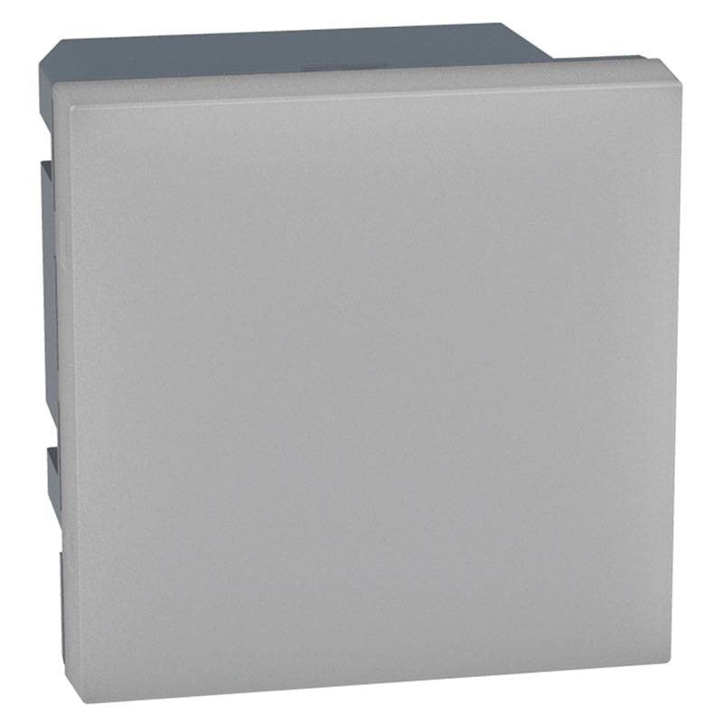 Portalampada antibatterico Bticino MatixGO grigio 2 moduli 127/230V, design moderno, sicuro ed efficiente per interni.