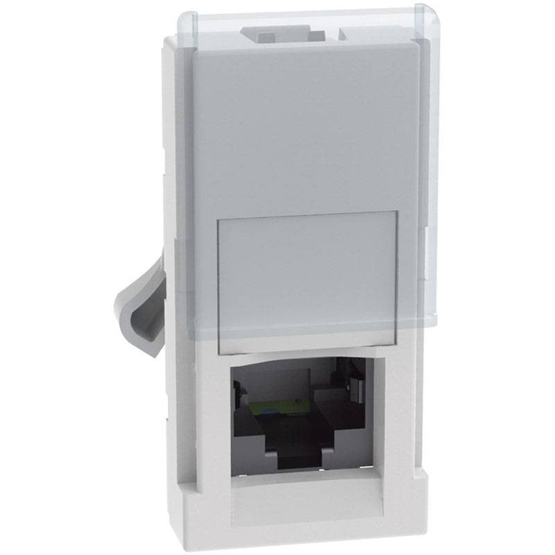 Presa Dati RJ45 Bticino MatixGO CAT6 STP 1 modulo bianco JW4279C6S per connessione di rete.