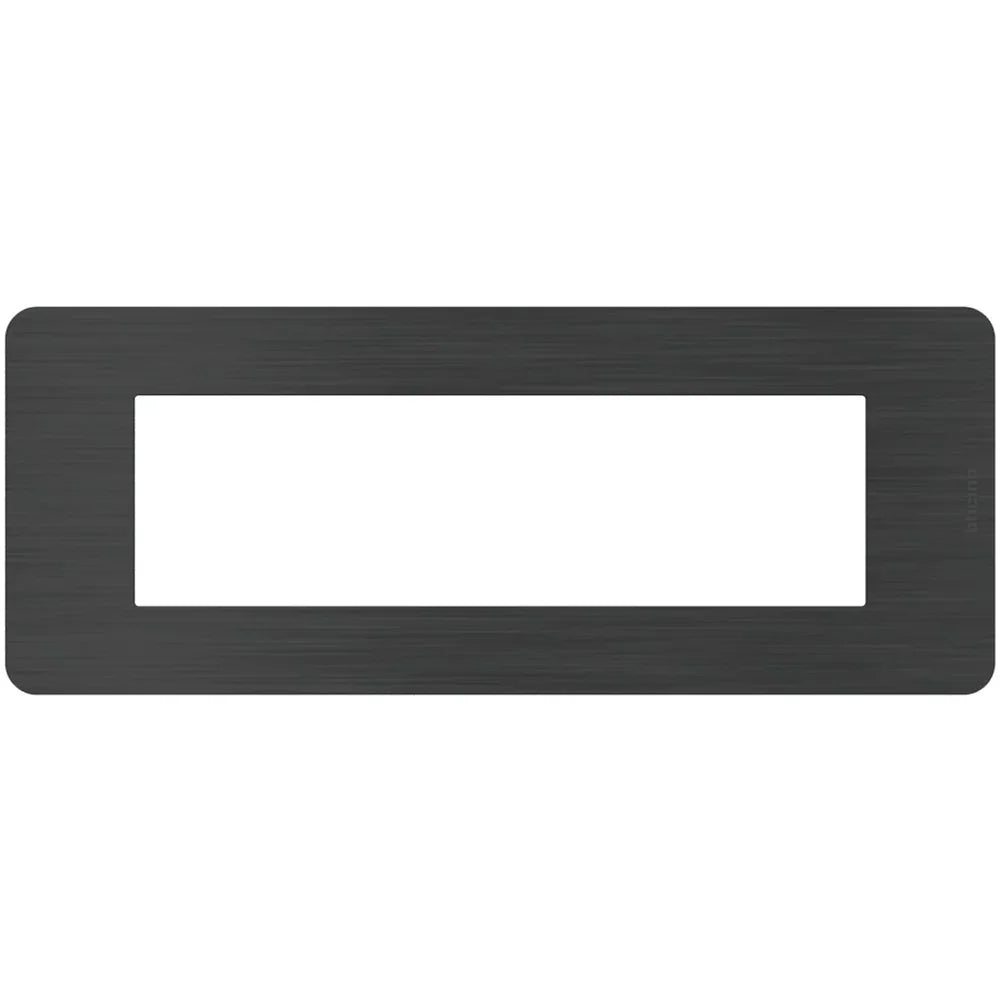 Placca BTicino MatixGO Effects 7 Moduli Black Nickel - SKU JA4807EN, Eleganza e Funzionalità
