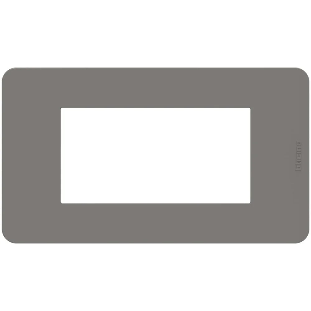 Placca BTicino MatixGO Tones 4 Moduli Tortora JA4804TD - Design Elegante, Facile Installazione, Alta Durabilità