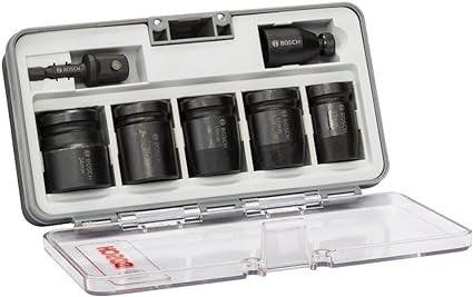 Set Bussole Impact Control 7 PZ 1/2 e 1/4 - Bosch SKU 2608551029 - Acciaio Legato, Design Compatto