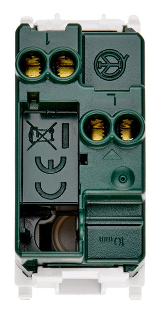 Interruttore Vimar Plana 10A 14000 1P 10AX bianco, illuminabile, tasto sostituibile, con contatti elettrici.