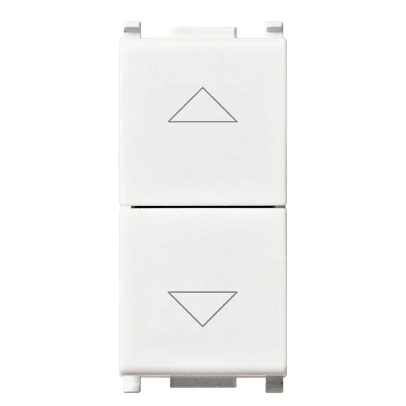 Vimar Plana Doppio Pulsante Interbloccato 14062 - Controllo Tapparelle 250V 10A IP40 Bianco RAL 9003