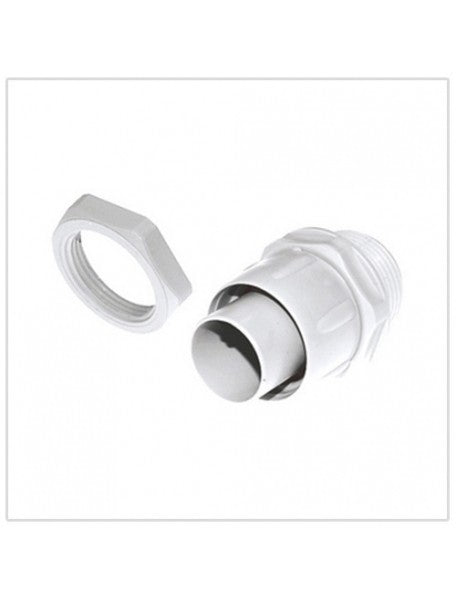 Raccordo guaina IP65 D.25 in PVC, accessorio per impianti elettrici, grado di protezione IP65, con filettatura m 32x1,5.