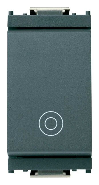 Pulsante VIMAR 1P NO 10A Grigio - SKU 16080, Design Compatto e Affidabile per Installazioni Elettriche