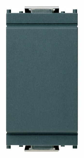 VIMAR Copriforo grigio fronte liscio, modello 16542, ideale per coprire aperture in installazioni elettriche.