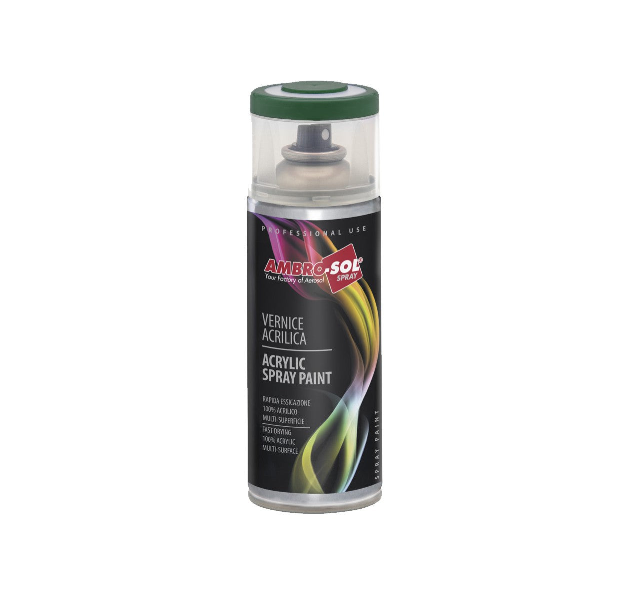 Ambro-Sol Vernice Acrilica Verde Muschio 400ml acrylic spray paint for multi-surface use.