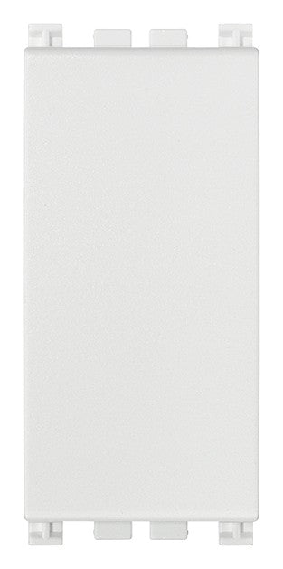 VIMAR Copriforo bianco 19041.B, white cover plate for wall installations