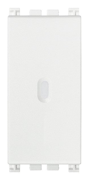 VIMAR Pulsante 1P NO 10A assiale bianco, illuminabile, tasto sostituibile, 250V, design elegante.