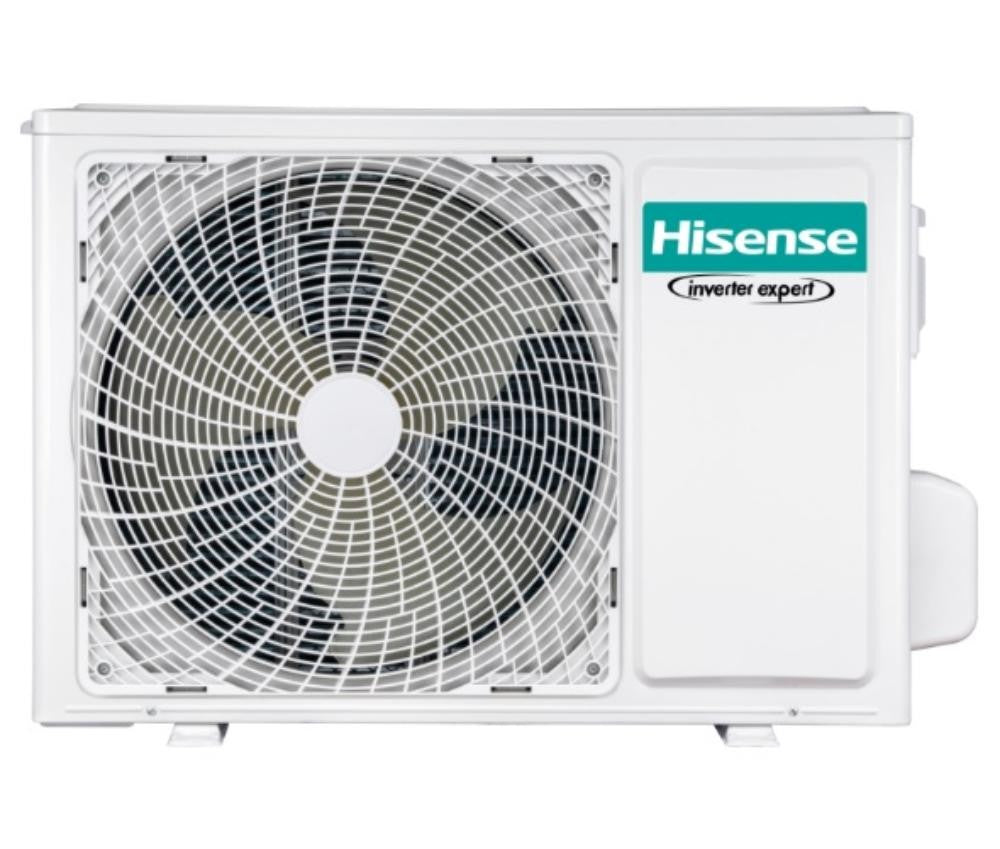 Hisense inverter air conditioner unit featuring advanced energy-saving technology.