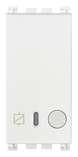 VIMAR 16A IoT actuator in white, electronic command device for remote and local control with power measurement features.