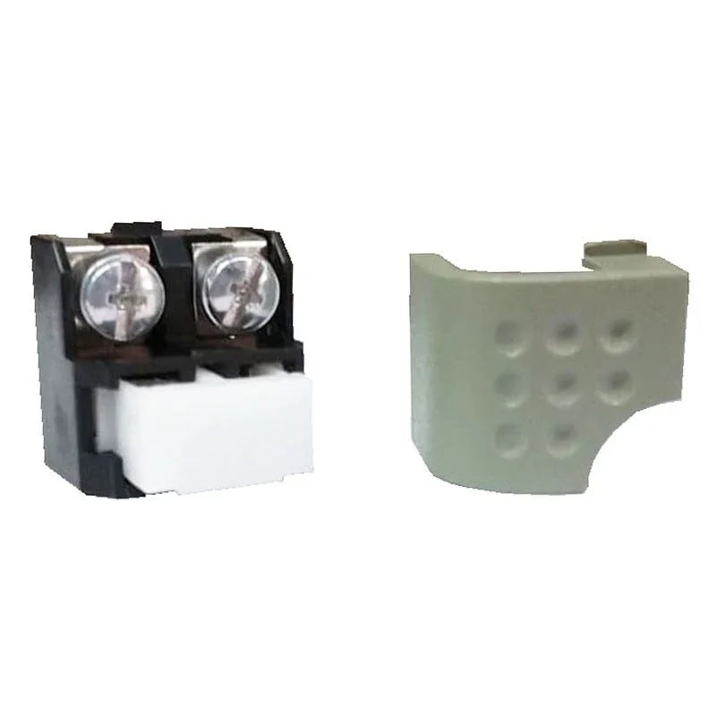 Urmet tasto aggiuntivo per citofoni 1130/100, colore grigio avorio, con due pulsanti e supporto.