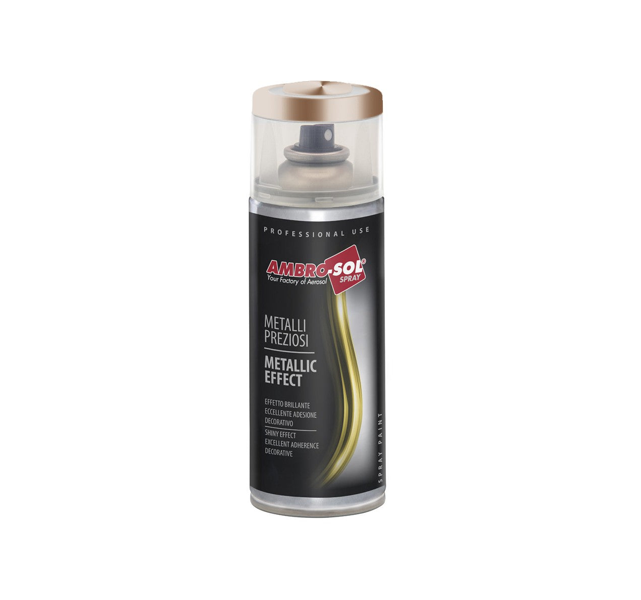 Ambro-Sol spray paint, metallic copper effect, 400ml, fast-drying acrylic for multi-surface use.