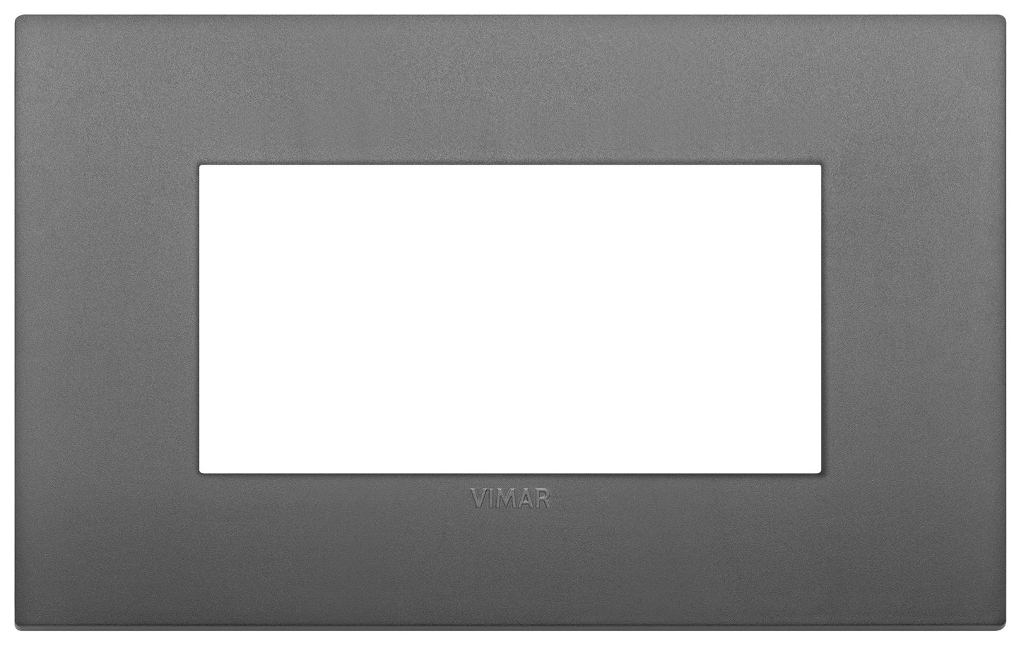 VIMAR Placca Classic 4M grigio, tecnopolimero, design moderno per impianti elettrici, color grigio elegante.