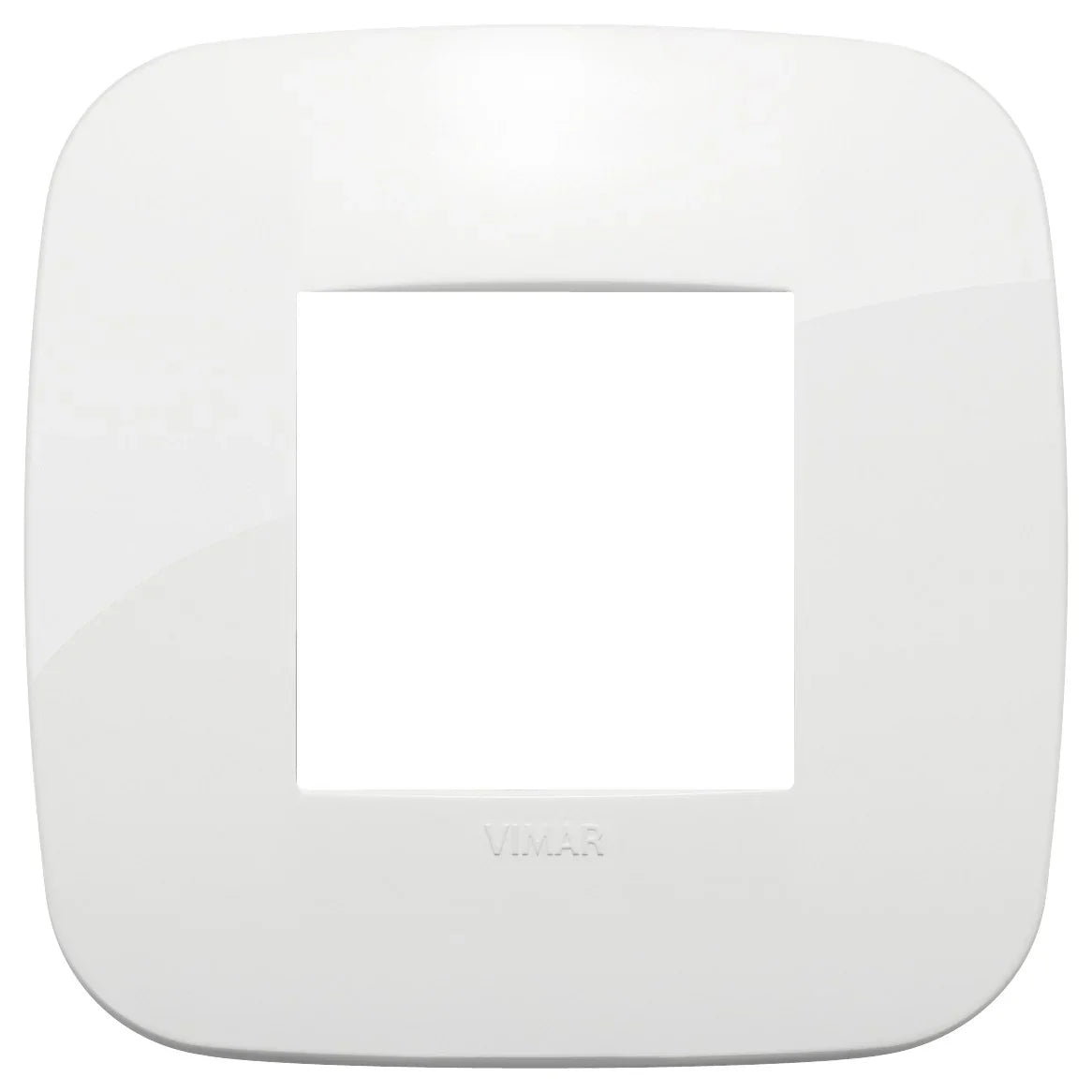 Placca Round 2M Bianco VIMAR - Design Elegante in Tecnopolimero, SKU 19672.84, Facile da Installare