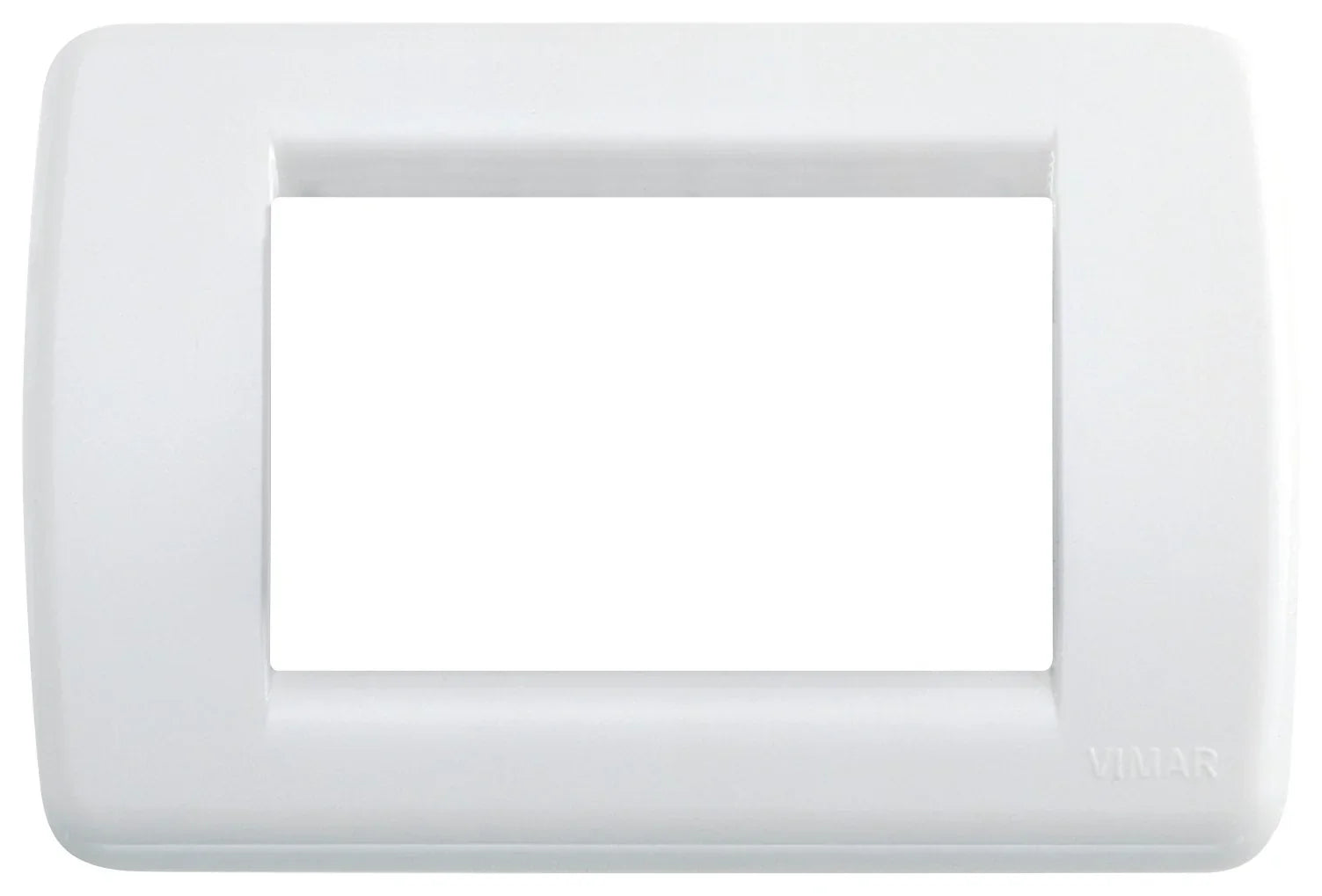 Placca Rondò 3M Bianco Brillante VIMAR SKU: 16763.01 - Design Elegante e Durevole, Facile Installazione