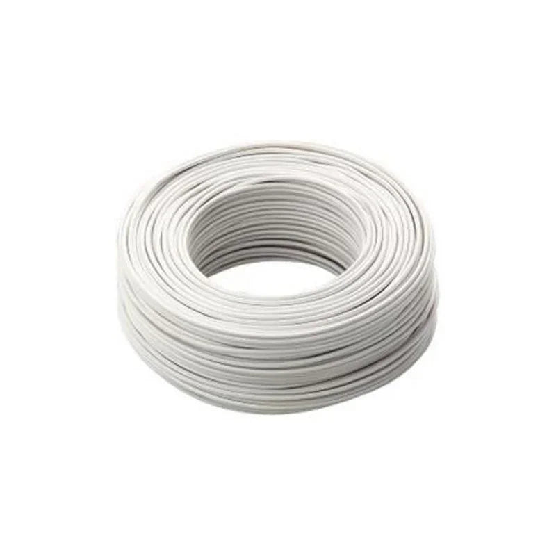 Cavo elettrico unipolare bianco antifiamma FS17, 1 x 1,5 mm, adatto per costruzioni e ingegneria civile.