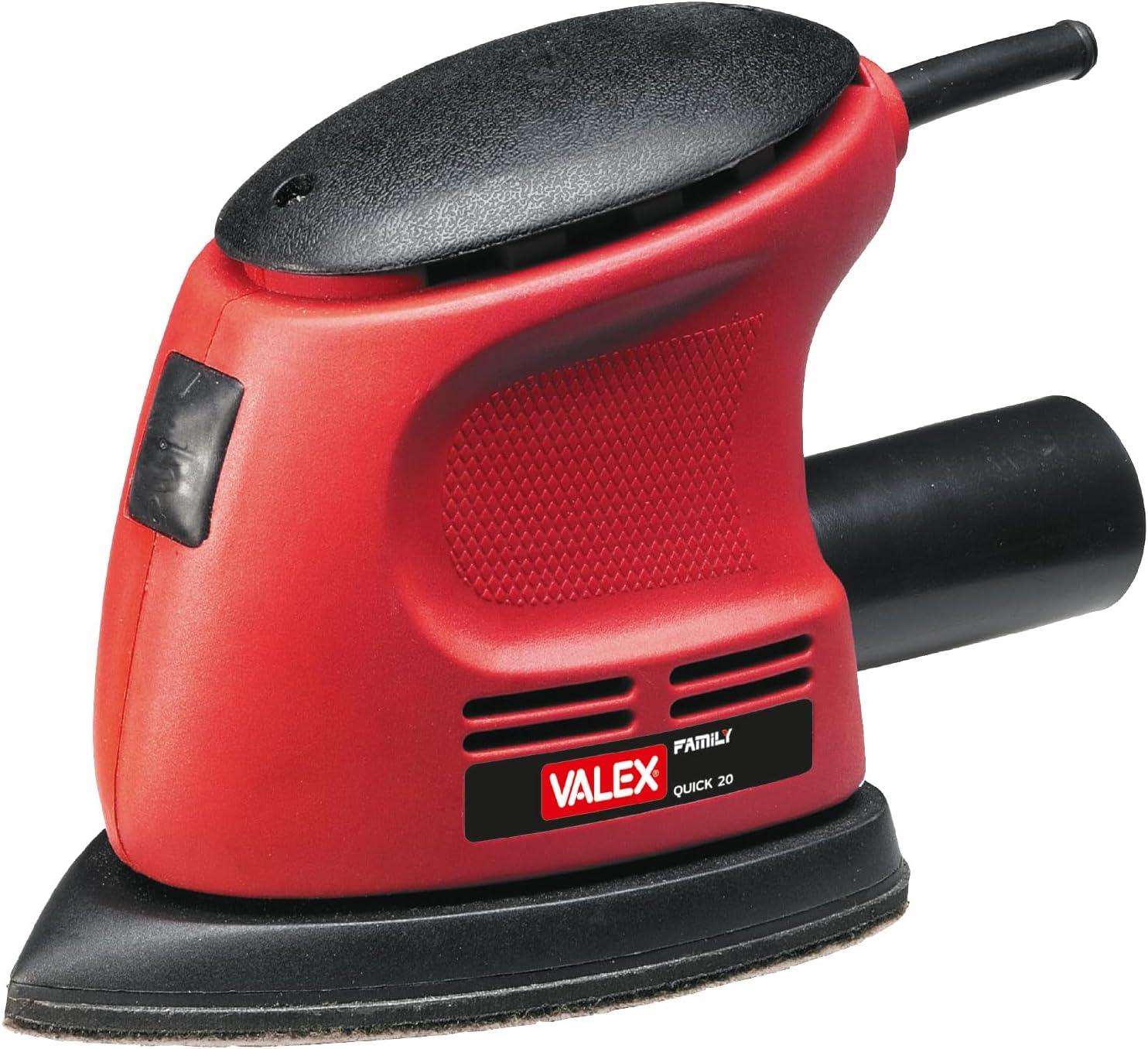 Levigatrice Palmare Quick 20 VALEX 1402033 – 105W, 12.500 Oscillazioni/Min, Piastra 140×100mm, Ergonomica e Leggera