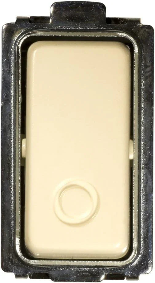 Pulsante Unipolare Generico 16A 250V in beige, compatibile con Magic Made in Italy, certificato IMQ.