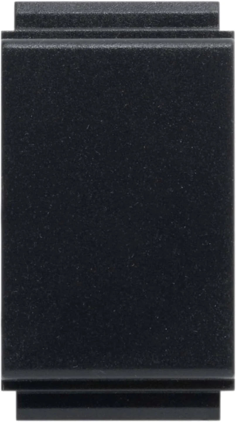 FEB 2080/TL Tappo Cieco TL in black, compatible with Living Classic and Life plates, made in Italy.