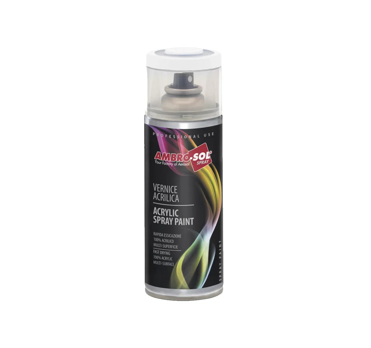 Ambro-Sol Vernice Acrilica Spray Trasparente Opaco 400ml - Ideale Per Legno, Metallo, Vetro