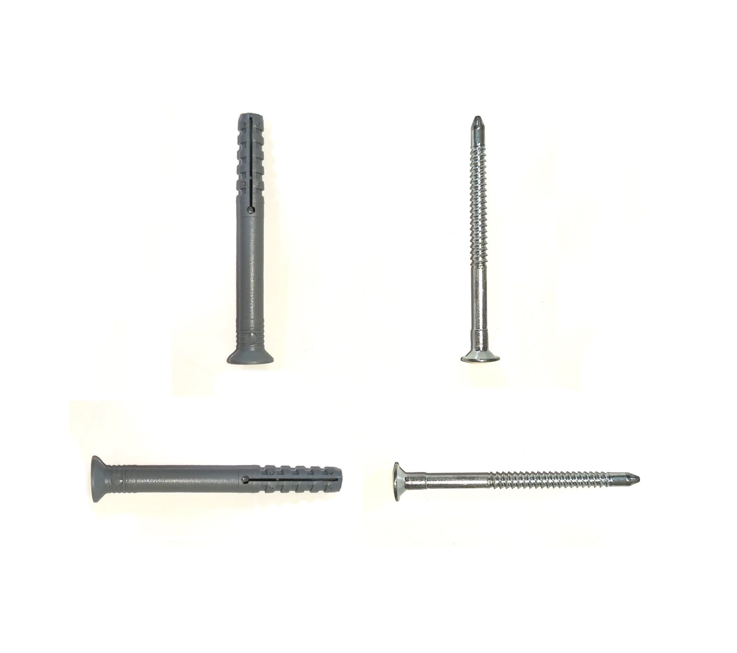 Nobex TNSM-SV 6X60 nylon wall plugs and screws, 100 pieces, 6mm diameter, 60mm length, durable and versatile.