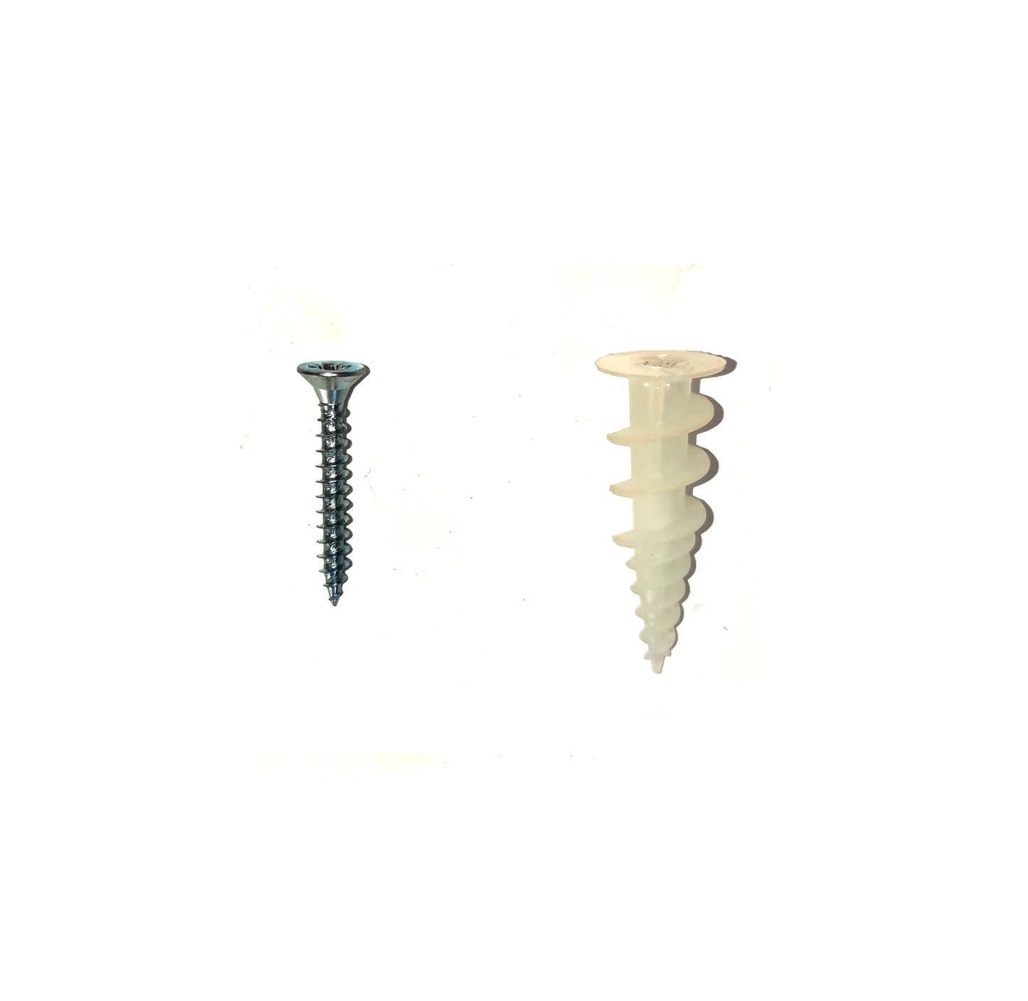 Nobex SPV 6X37 Tassello Nylon Perforante screws, featuring a 6mm diameter and 37mm length, packaged in a set of 100.