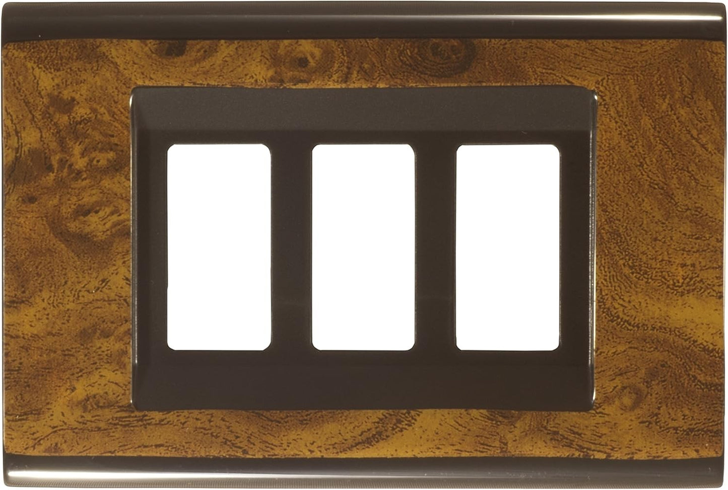 Placca Click 3F Radica X Magic by FEB, elegant cover for rectangular switch box in tecnopolimero.