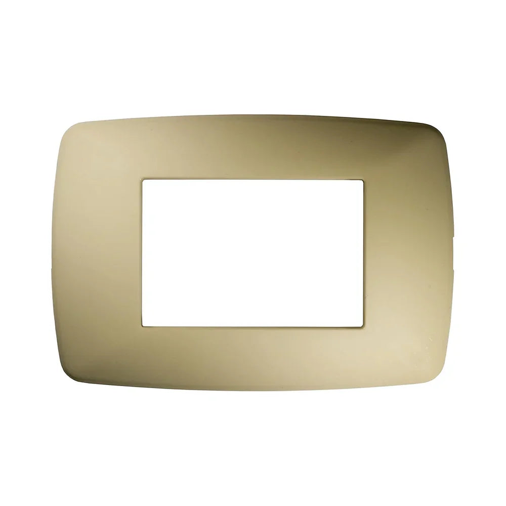 Placca Brio 3F 3M Avorio FEB 3203/A - Design Elegante, Facile Installazione e Alta Compatibilità