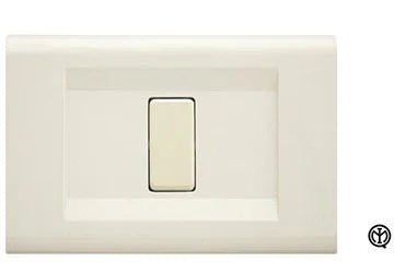 Placca Click4F FEB 2584/A in Avorio - Design Elegante con 4 Moduli, Facile Installazione e Manutenzione
