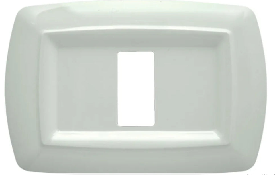 Placca Tondo' Bianco 6 posti FEB 2596/WH, design elegante per interni.