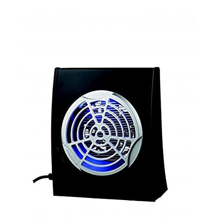 Zephir IK185 zanzariera e uccidi-insetti automatico, colore nero, con lampada LED per uso interno.