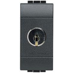 BTicino Livinglight Interruttore Con Chiave 16A L4012 - Sicurezza Elettrica Elegante, Facile Installazione