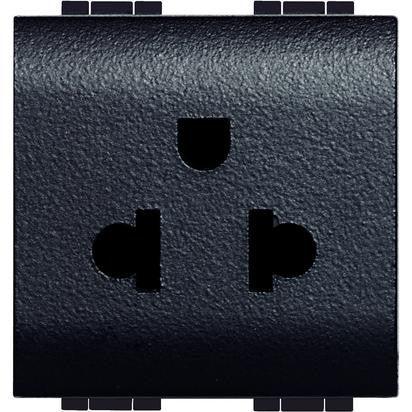 Presa Universale 2P+T 16A 127/250 Vac BTicino L4126 - Design Elegante, Sicurezza Elevata