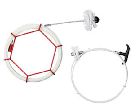 Kit Camino Pulizia Pellet Flex 3mt D80/100 for cleaning pellet stoves, chimneys, and ducts.